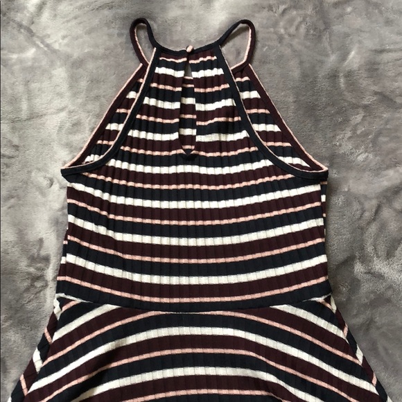 Halter Top Striped Dress - Picture 2 of 4